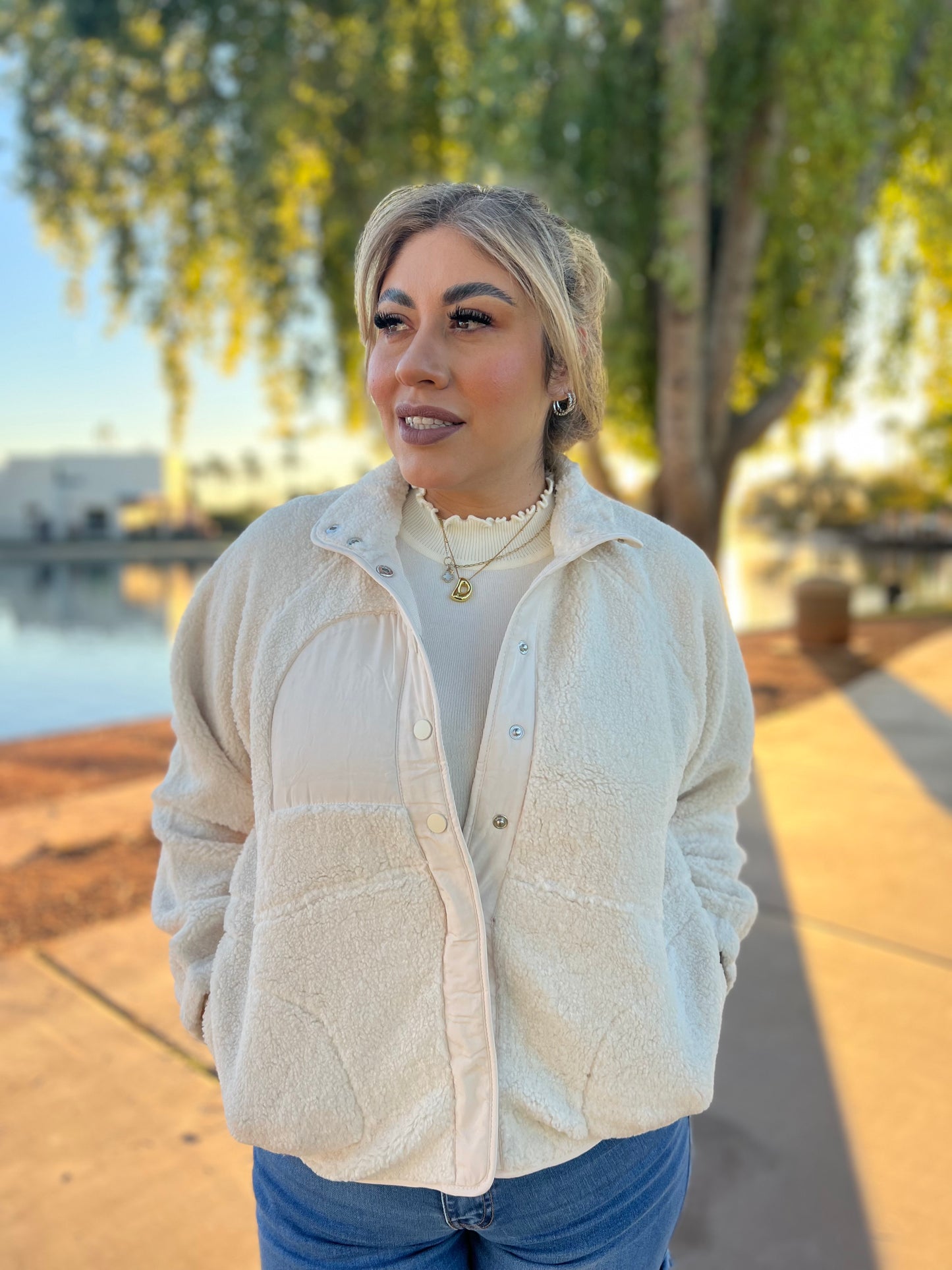 Ivory puffy Jacket