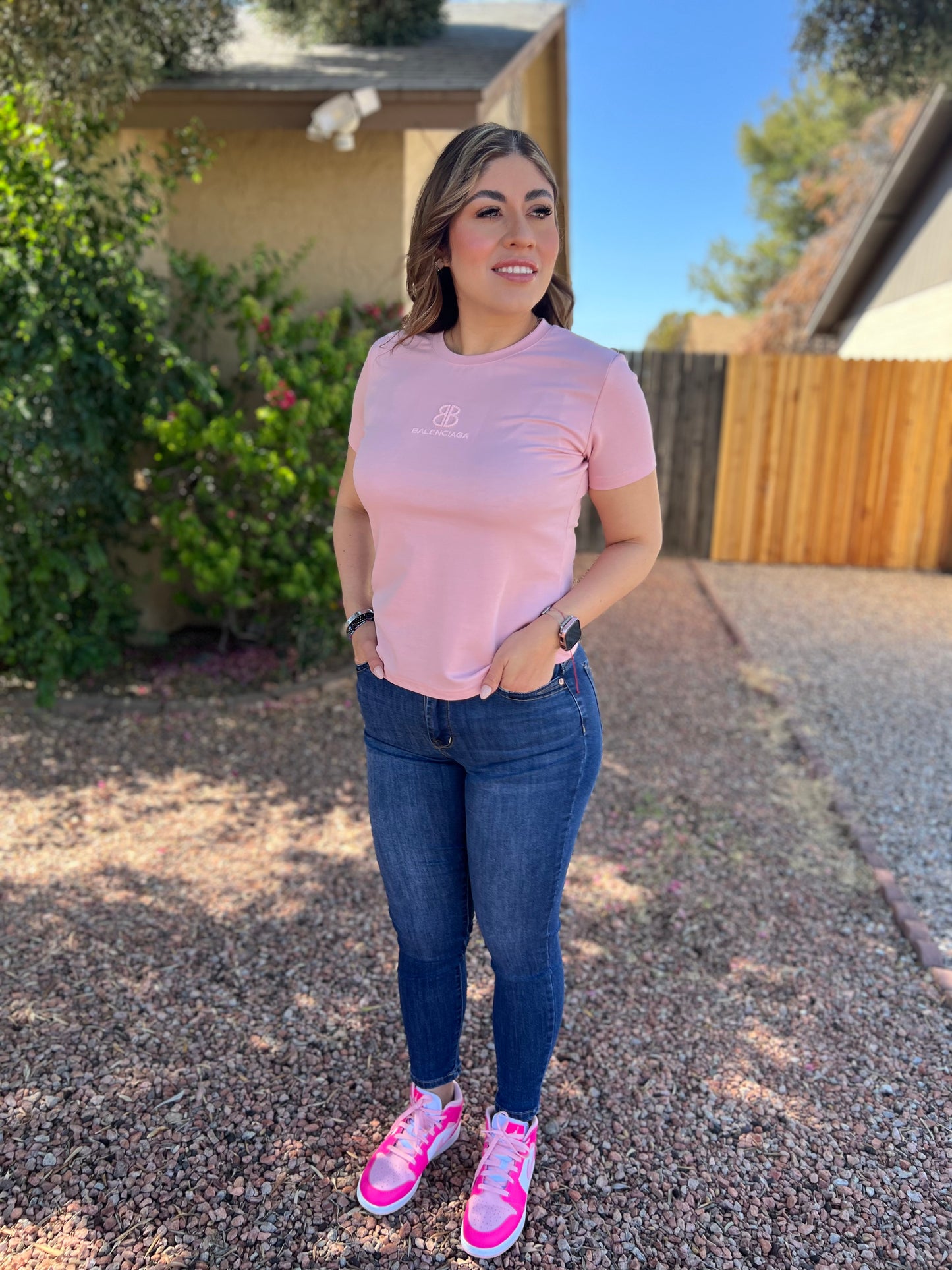 Pink B** Top