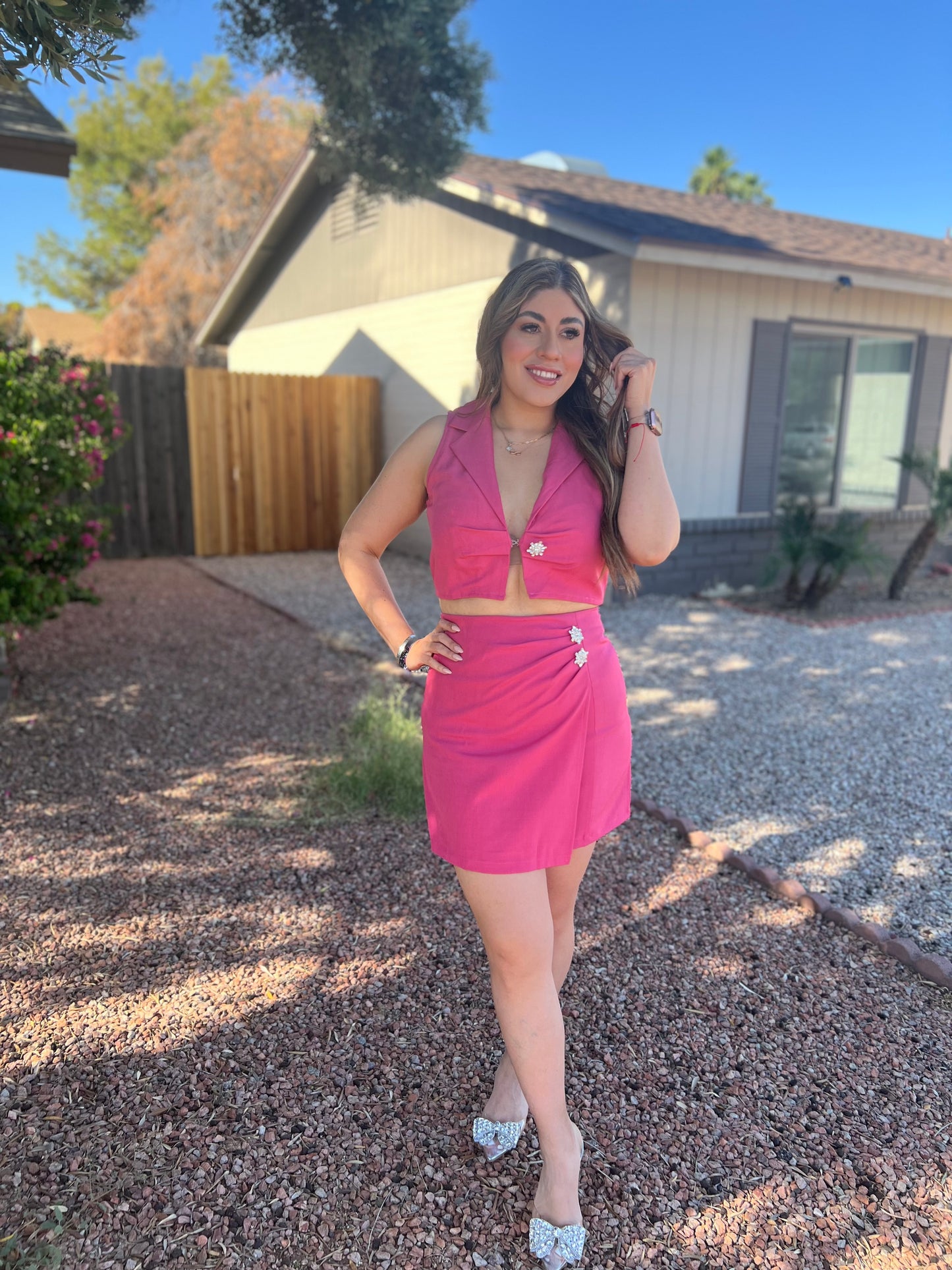 Pink Rhinestone Set