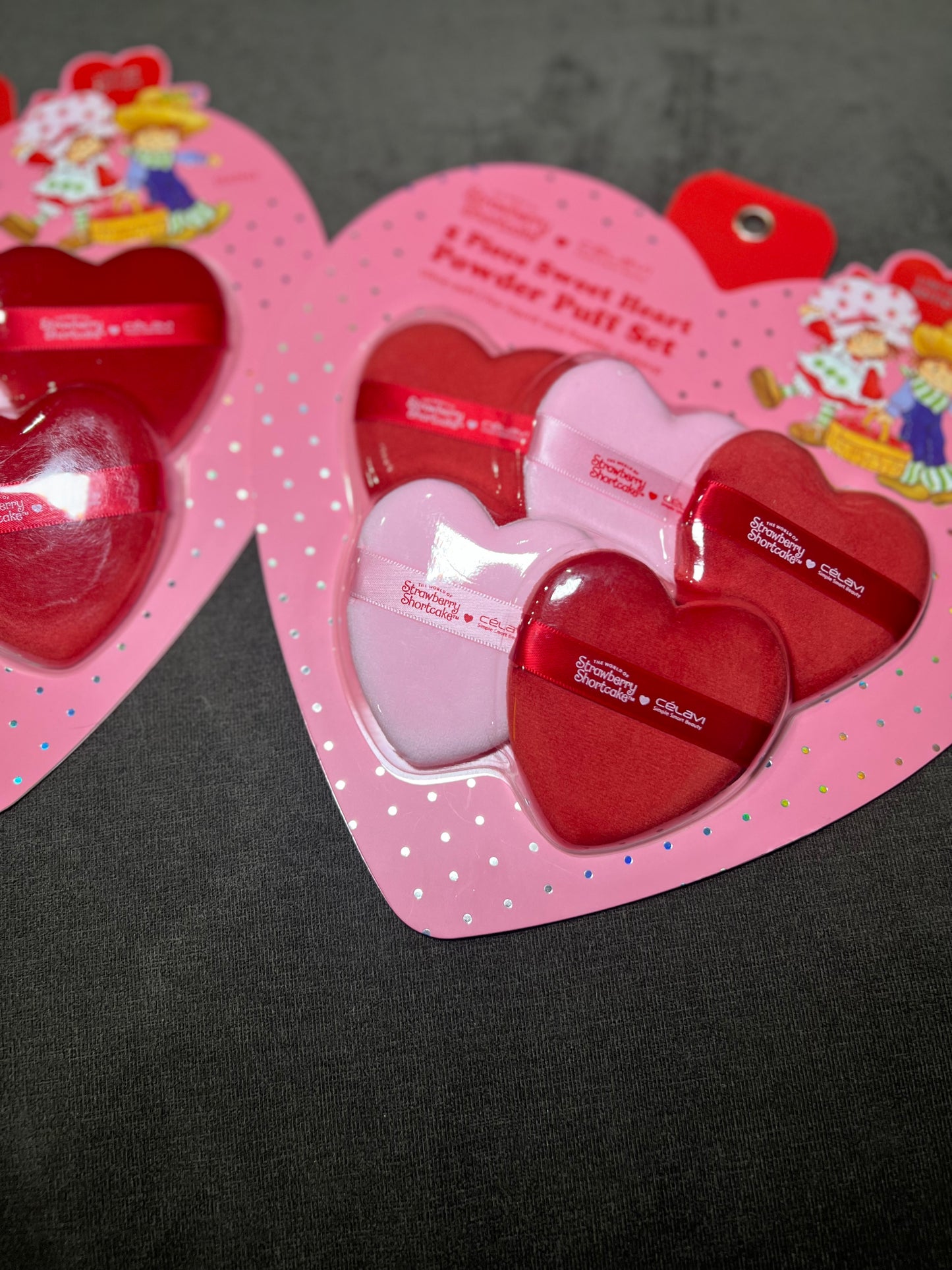 Strawberry shortcake powder puff set
