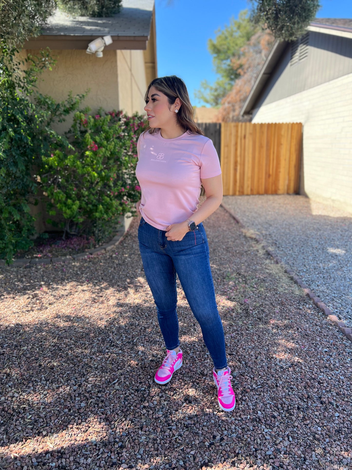 Pink B** Top