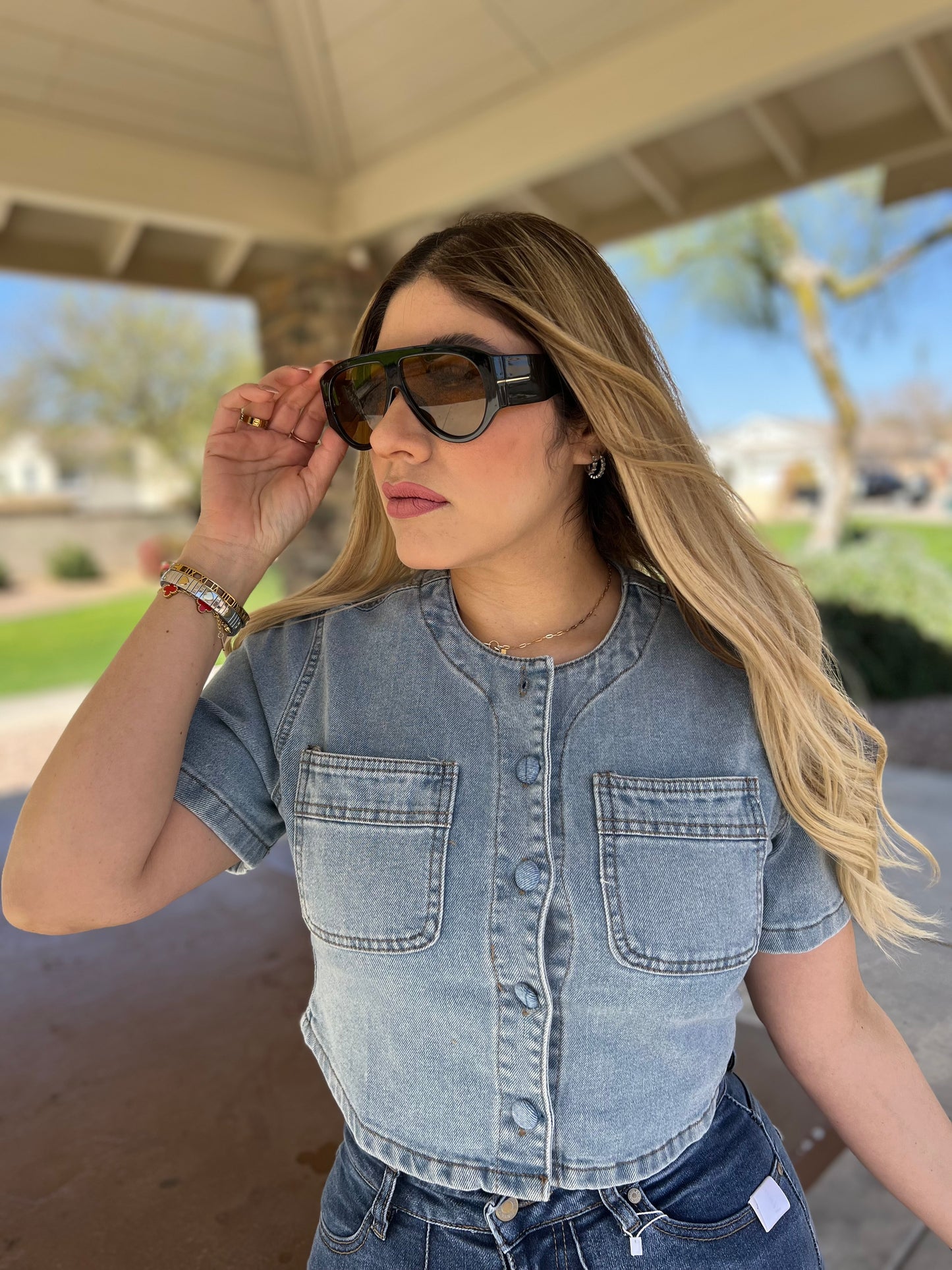 Denim button up Shirt