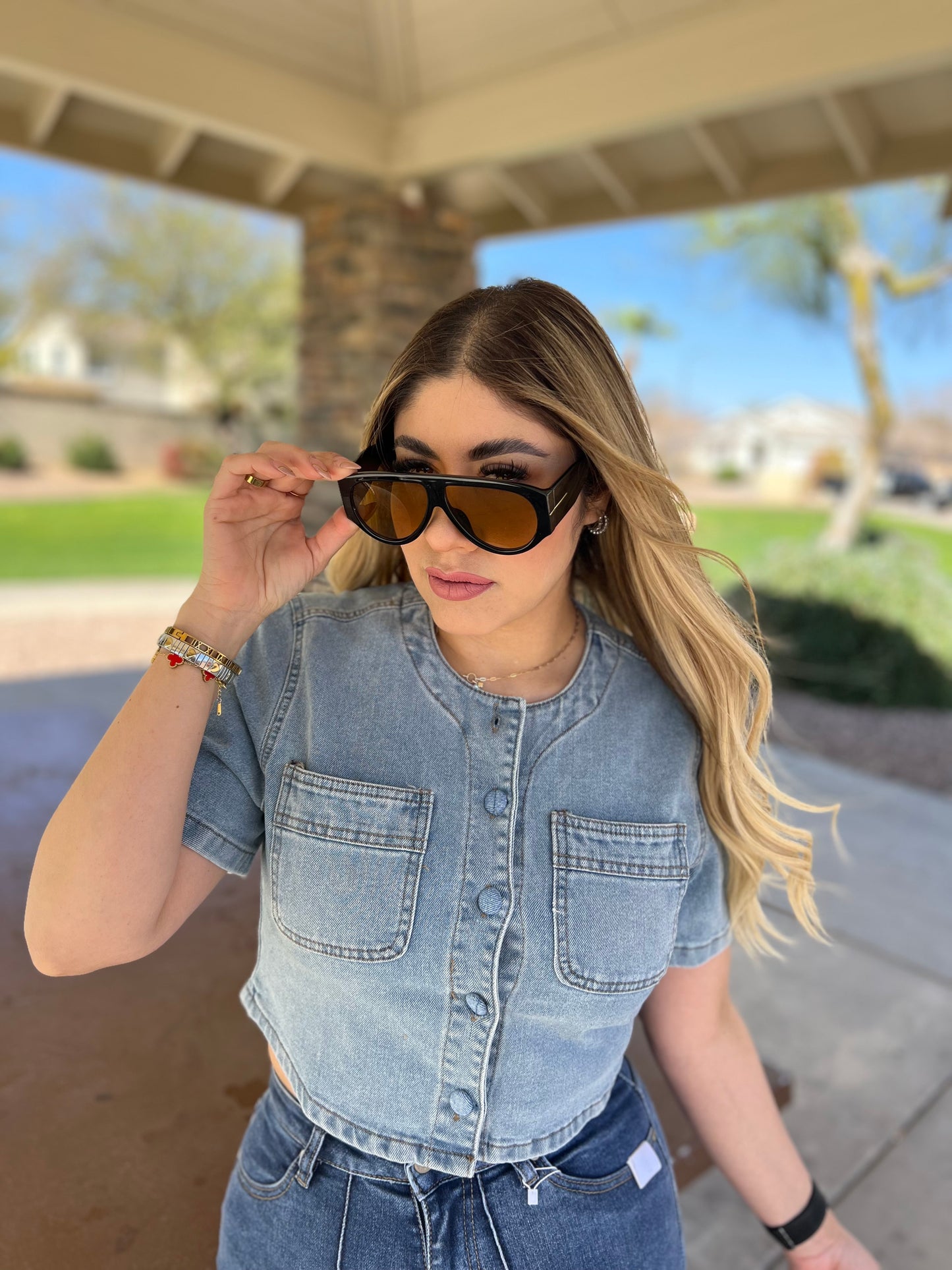Denim button up Shirt