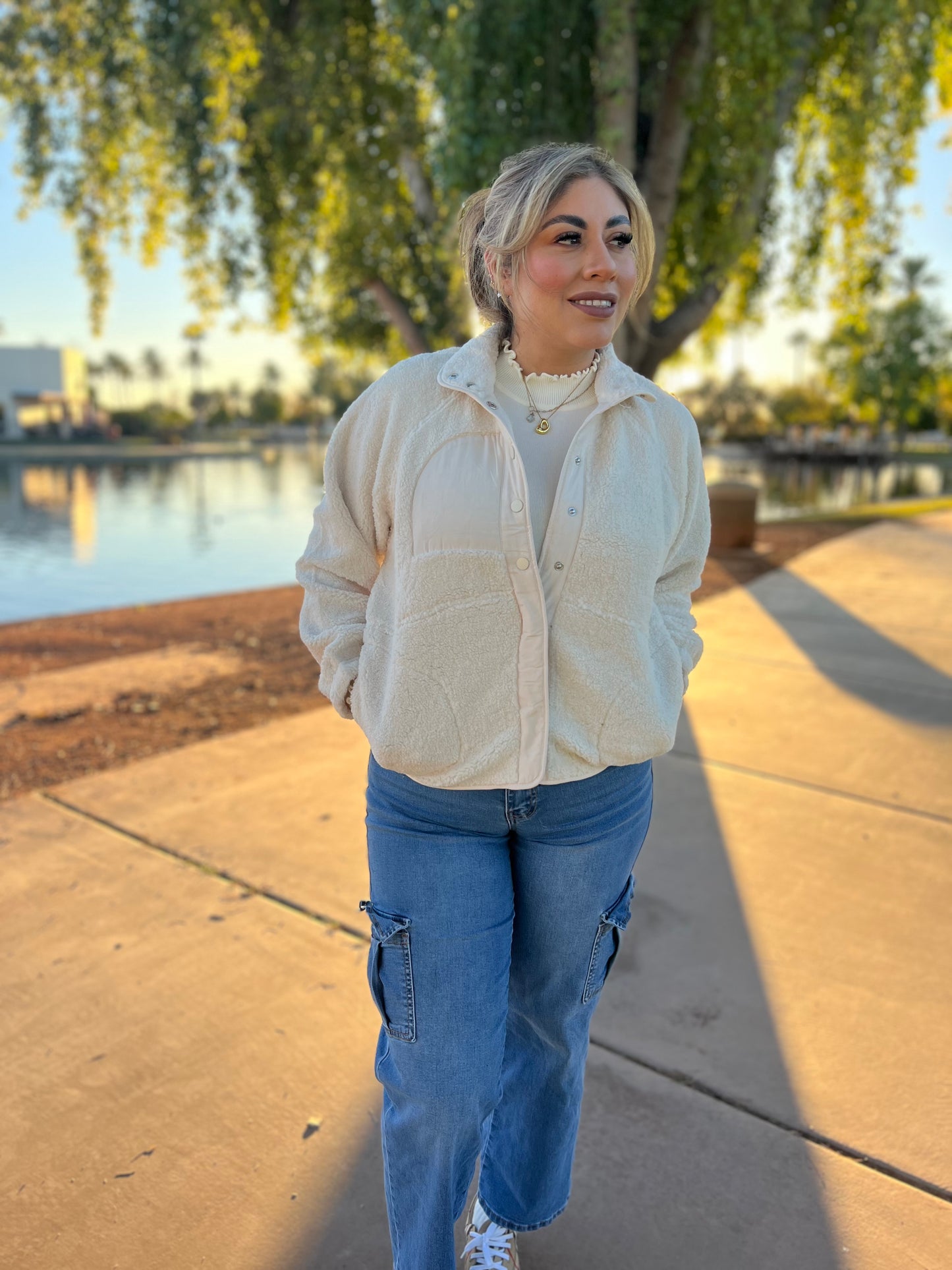 Ivory puffy Jacket