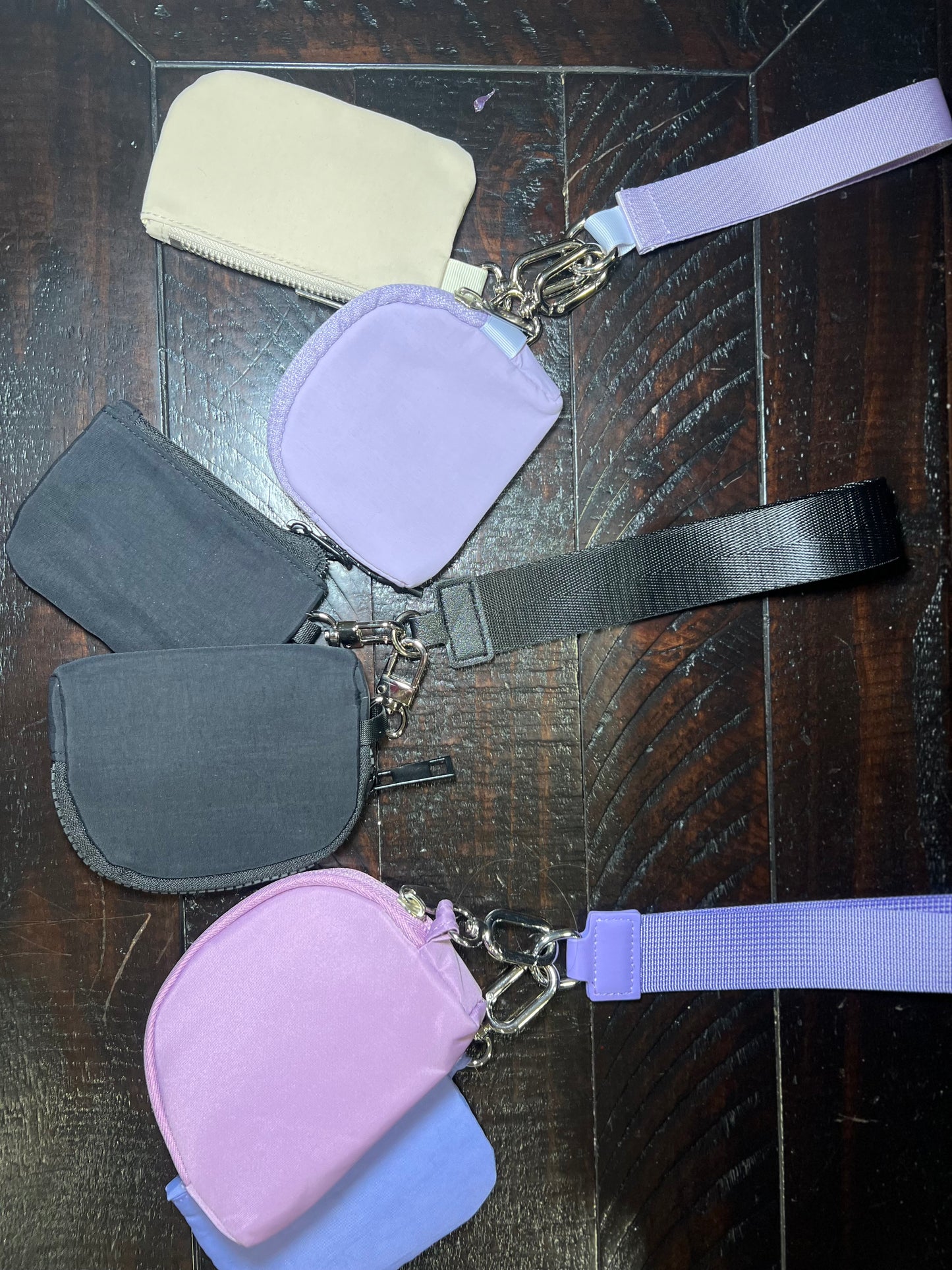 Wristlet keychain wallet